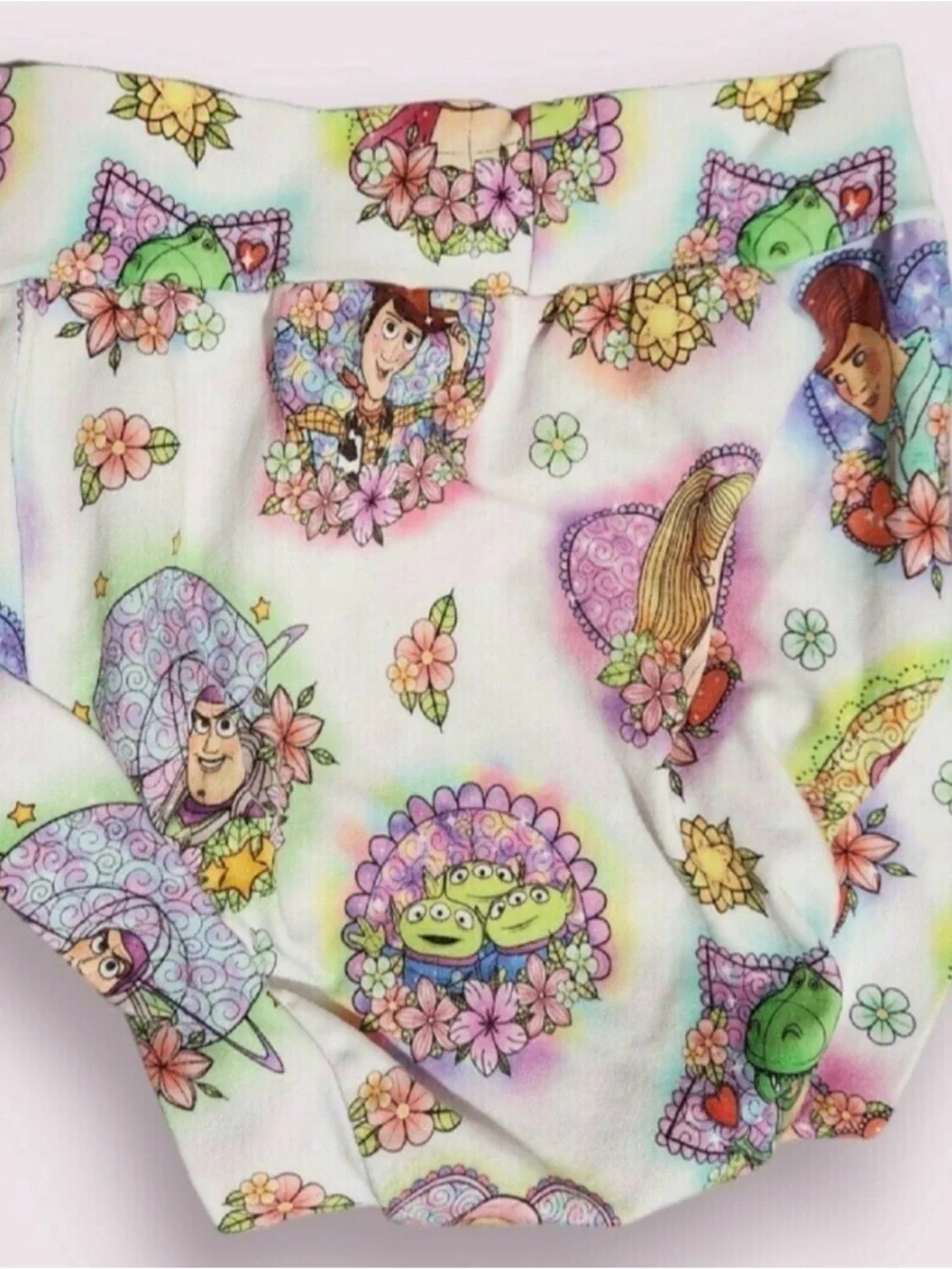 Toy Story Character Floral Print Shorts